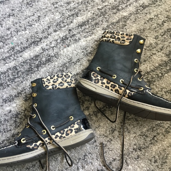 Sperry Topsider | Hikerfish Leopard Print Boot - Picture 3 of 7